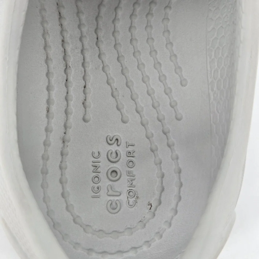 Crocs Toddler All Terrain Fisherman Sandals Gray Atmosphere Blue Water Shoes C9